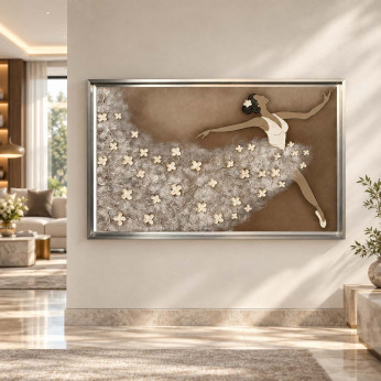 Art Maiora Quadro moderno dipinto a mano su tela Ballerina 110x65 