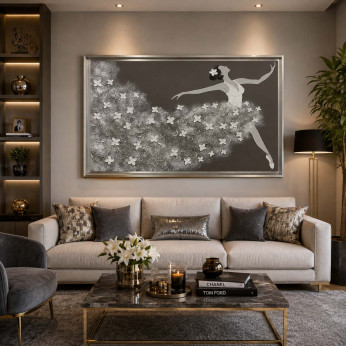 Art Maiora Quadro moderno dipinto a mano su tela Ballerina 120x80