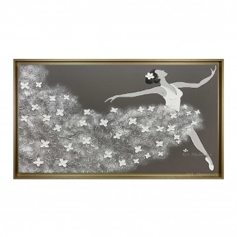 Art Maiora Quadro moderno dipinto a mano su tela Ballerina 150x80