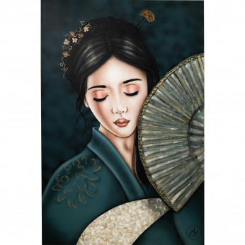 Art Maiora Quadro moderno dipinto a mano su tela di cotone Nami 100x150