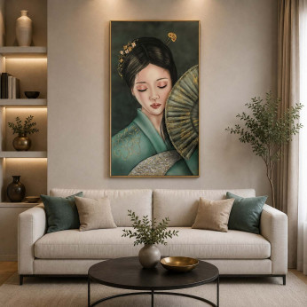 Art Maiora Quadro moderno dipinto a mano su tela di cotone Nami 80x120 