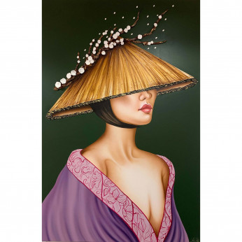 Art Maiora Quadro moderno dipinto a mano Tokyo 80x120 