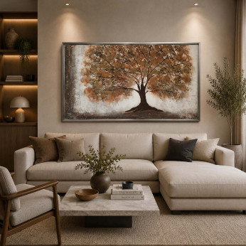 Art Maiora Quadro moderno dipinto su tela Quercia 130x70
