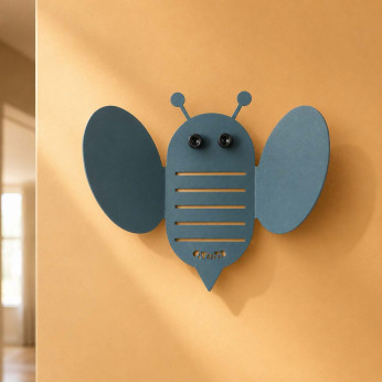 Arti e Mestieri Appendiabiti in metallo per cameretta bambini a forma di ape Bee