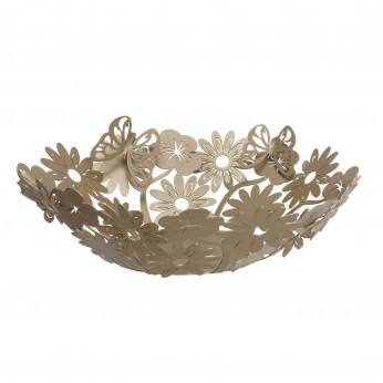 Arti e Mestieri Centro tavola grande in metallo dal design moderno ed elegante Margherite