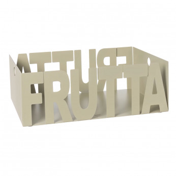Arti e Mestieri Fruttiera in metallo design moderno Letter