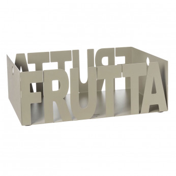 Arti e Mestieri Fruttiera in metallo design moderno Letter