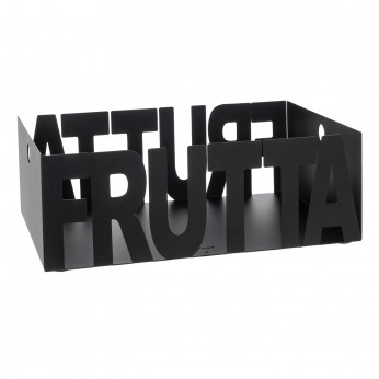 Arti e Mestieri Fruttiera in metallo design moderno Letter
