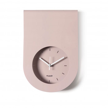 Arti e Mestieri Orologio da parete moderno in metallo con design minimale e quadrante incassato Lembo