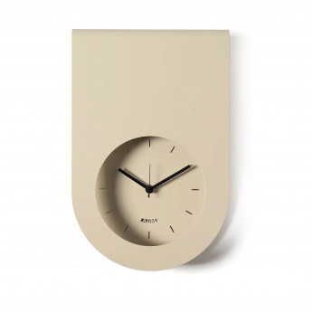 Arti e Mestieri Orologio da parete moderno in metallo con design minimale e quadrante incassato Lembo