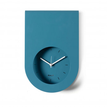Arti e Mestieri Orologio da parete moderno in metallo con design minimale e quadrante incassato Lembo