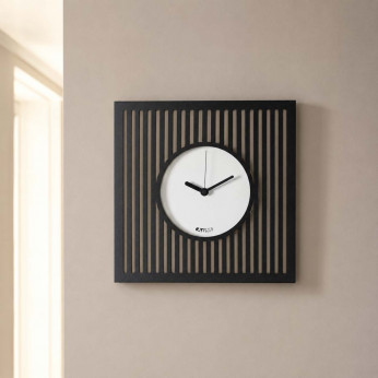 Arti e Mestieri Orologio da parete compatto in metallo con design geometrico e stile moderno Tiffany
