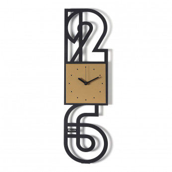 Arti e Mestieri Orologio da parete di design con struttura in metallo Neville