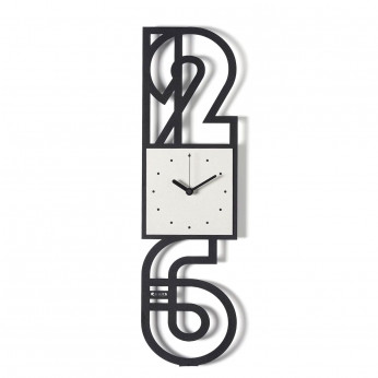 Arti e Mestieri Orologio da parete di design con struttura in metallo Neville
