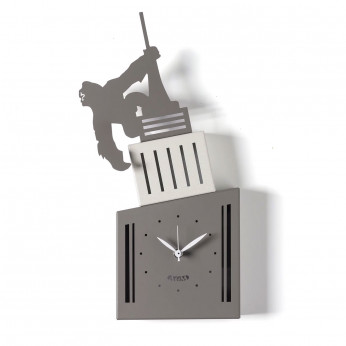 Arti e Mestieri Orologio da parete di design in metallo King Kong