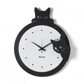 Arti e Mestieri Orologio da parete di design moderno in metallo Silvestro