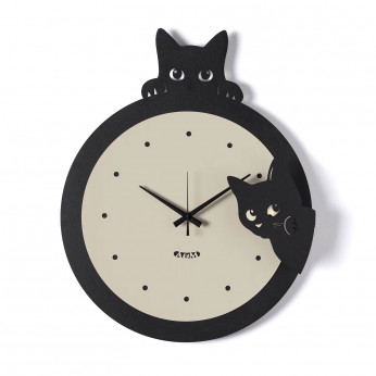 Arti e Mestieri Orologio da parete di design moderno in metallo Silvestro