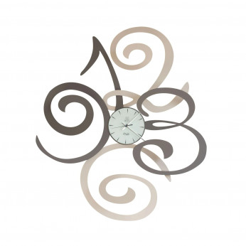 Arti e Mestieri Orologio da parete decorativo grande in metallo numeri artistici e di design Filomena