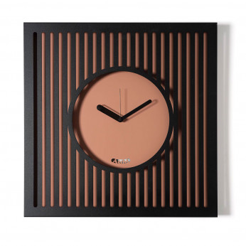 Arti e Mestieri Orologio da parete moderno in metallo con quadrante circolare cornice traforata Tiffany