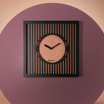 Arti e Mestieri Orologio da parete moderno in metallo con quadrante circolare cornice traforata Tiffany
