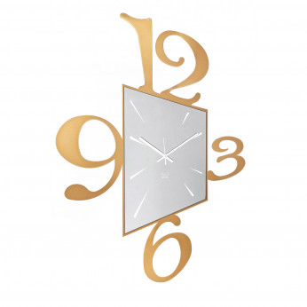 Arti e Mestieri Orologio da parete grande di design con effetto prospettiva in metallo Prospettiva