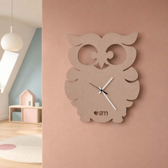Arti e Mestieri Orologio da parete in metallo dal design moderno Gufino