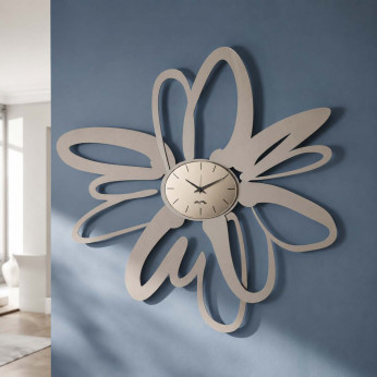 Arti e Mestieri Orologio da parete in metallo con quadrante in vetro dal design moderno Shodo