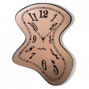 Arti e Mestieri Orologio da parete in metallo con quadrante in vetro di design moderno Salvador