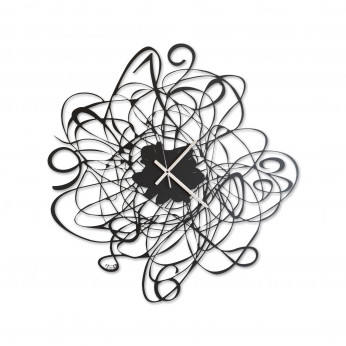 Arti e Mestieri Orologio da parete in metallo dal design moderno Doodle