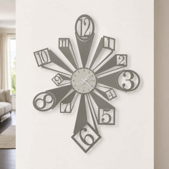 Arti e Mestieri Orologio da parete in metallo dal design moderno Slang