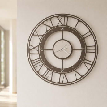 Arti e Mestieri Orologio da parete in metallo piccolo dal design moderno Koros