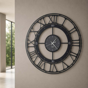 Arti e Mestieri Orologio da parete in metallo piccolo dal design moderno Koros