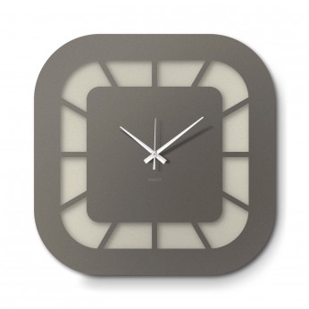 Arti e Mestieri Orologio da parete minimalista dalle linee arrotondate Exo