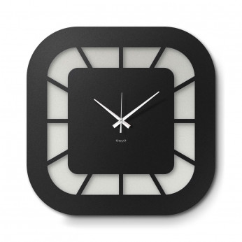 Arti e Mestieri Orologio da parete minimalista dalle linee arrotondate Exo