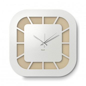 Arti e Mestieri Orologio da parete minimalista dalle linee arrotondate Exo