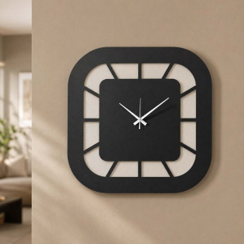 Arti e Mestieri Orologio da parete minimalista dalle linee arrotondate Exo