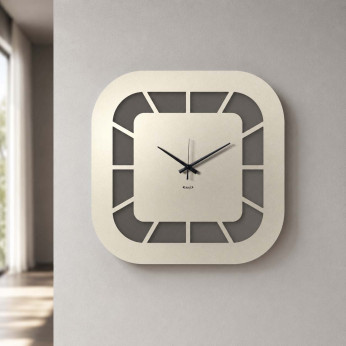 Arti e Mestieri Orologio da parete minimalista dalle linee arrotondate Exo