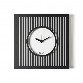 Arti e Mestieri Orologio da parete compatto in metallo con design geometrico e stile moderno Tiffany