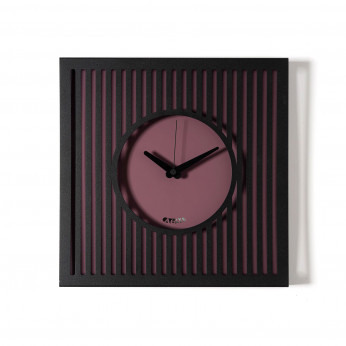 Arti e Mestieri Orologio da parete compatto in metallo con design geometrico e stile moderno Tiffany