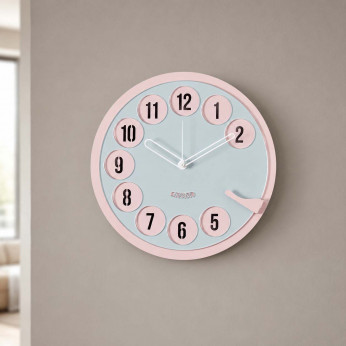 Arti e Mestieri Orologio da parete rotondo dal design vintage con numeri in rilievo Call Me