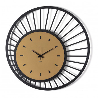 Arti e Mestieri Orologio da parete rotondo in metallo dal design moderno Ray