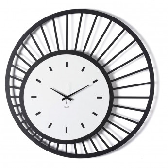 Arti e Mestieri Orologio da parete rotondo in metallo dal design moderno Ray
