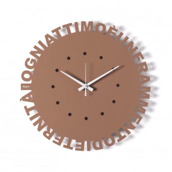 Arti e Mestieri Orologio da parete rotondo minimalista dal design moderno Wordshow