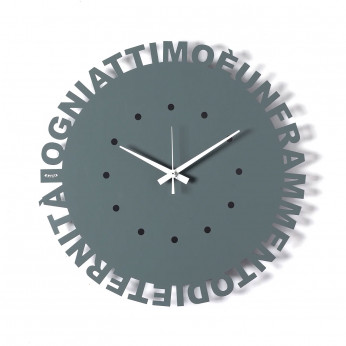 Arti e Mestieri Orologio da parete rotondo minimalista dal design moderno Wordshow
