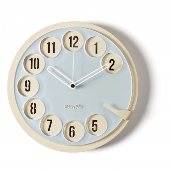 Arti e Mestieri Orologio da parete rotondo dal design vintage con numeri in rilievo Call Me