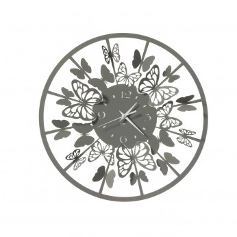 Arti e Mestieri Orologio da parete rotondo piccolo in metallo dal design moderno Sfarfallio