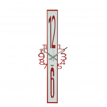 Arti e Mestieri Orologio da parete verticale moderno in metallo con numeri oversize Jody