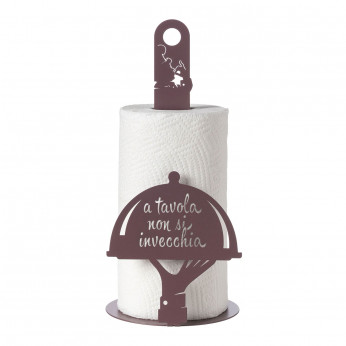 Arti e Mestieri Porta rotoli di carta da tavolo da cucina A tavola non si invecchia