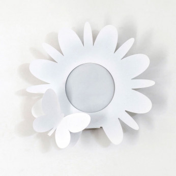 Arti e Mestieri Porta umidificatore in metallo e vaschetta in ceramica di design Fiorello