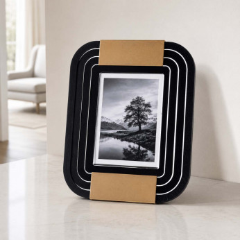 Arti e Mestieri Portafoto da tavolo con cornice in metallo dal design moderno Tudor